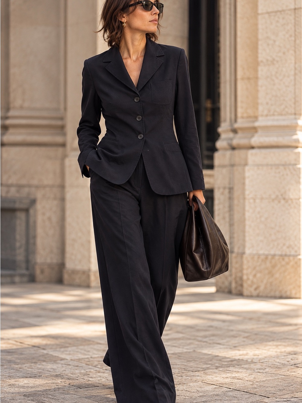 MaxMara Mainline Vintage late 90s/Y2K Dark Navy Virgin Wool Blazer IT 38 US 4